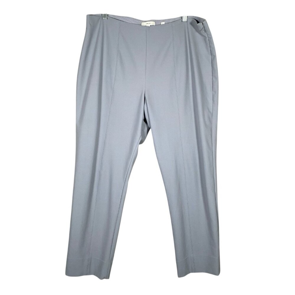 Vince Pants Women's 2X Grey Stitch Front Seam Ponte Legging Career Office Work